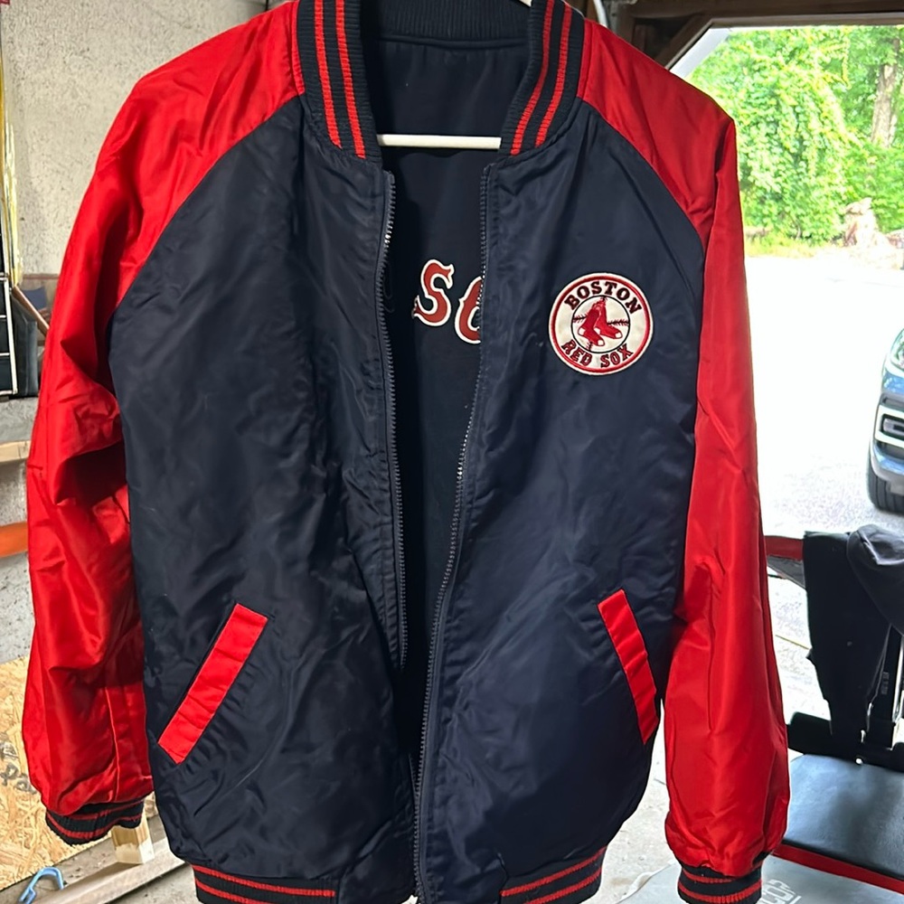 Magestic red sox reversible jacket